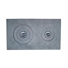 Плита чавунна Булат 06В двокомфорна з візерунком 71*41 см - фото