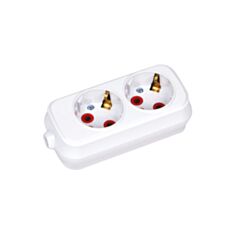 Колодка Horoz Electric 200-200-201 2 гнезда с заземлением - фото
