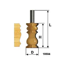 Фреза кромочная Энкор 10684 фигурная 32*57 мм - фото