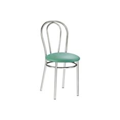 Стул обеденный металлический Tulipan chrome V-20 бирюзовый - фото