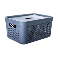 Корзина для белья Алеана Simple 171036 15 л гранит - фото