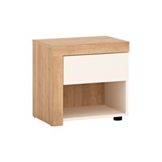 Тумба приліжкова ліва Lyon LYOK03L дуб рів'єра/білий - фото