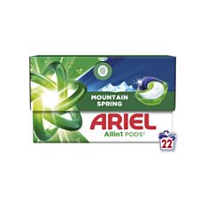 Капсули для прання Ariel Чистота та Свіжість Гірське джерело 22*19,1 г - фото