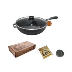 Сковородка с крышкой S&T Т2012С3 22*4 см - фото