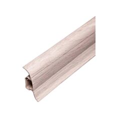 Плінтус ТІС ПЛГ-0014 з коекструзією дуб білий 56*18*2500 мм - фото