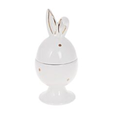 Подставка для яиц BonaDi 972-829 Зайка 15 см белая - фото