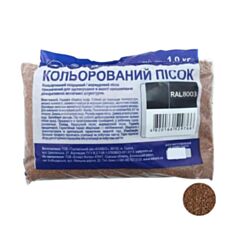Пісок кварцевий Aura S 1,0-1,6 мм 8003 коричневий 1 кг - фото