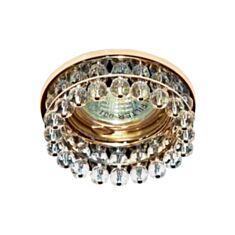 Светильник точечный Feron CD2130 MR16 50W G5.3 прозрачный золото - фото