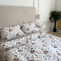 Комплект постільної білизни Na Khmari Hogwardts Beige поплін 160*220 см - фото