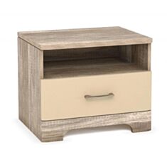 Тумба приліжкова Mulatto X дуб/сахара глянець - фото