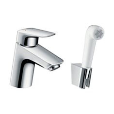 Змішувач для умивальника Hansgrohe Logis 71290000 з гігієнічним душем - фото