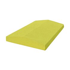 Дашок на паркан Alex Group двоскатна 270*390 мм жовта - фото