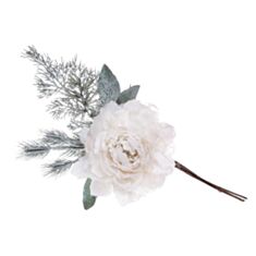 Штучна квітка BonaDi 832-251 Піон 41 см біла - фото