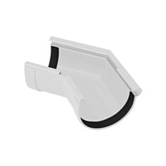 Кут ринви зовнішній Rainway 135° 90 мм білий - фото