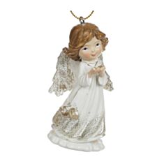 Іграшка на ялинку Янгол із зіркою BonaDi 707-980 8,5 см - фото