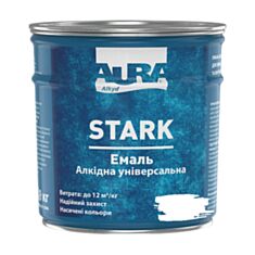 Емаль алкідна Aura Stark універсальна 11 біла матова 2,8 кг - фото