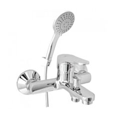 Смеситель для ванной Rubineta Luka-10/K LU10K08 с душевым комплектом - фото