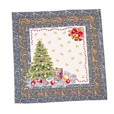 Скатертина гобеленова Limaso Новорічний сюрприз RUNNER536G-137 - фото