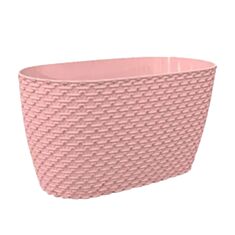 Горшок для цветов Elif Плетения 474 4,25 л розовый - фото