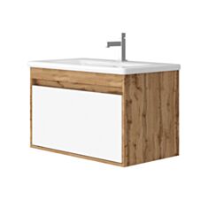 Тумба Ювента Malta Mlt-80 консольна без умивальника 80 см дуб Вотан - фото