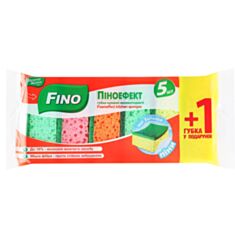 Губки кухонные Fino 0341CD пористые 5 шт + 1 шт - фото