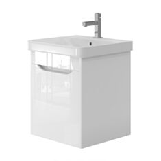 Тумба Ювента Livorno Lvr-55 біла з умивальником Luxury - фото