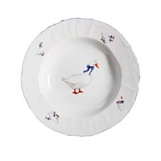 Тарілка глибока Thun bernadotte Гуси 00000005824 0011000 25 см - фото