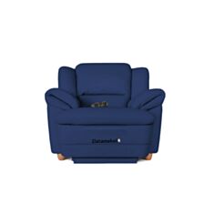 Крісло-реклайнер Баварія синє - фото