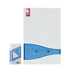 Дзвінок безпровідний Horoz Electric Solo 086-001-0006 HL457 38 мелодій білий - фото