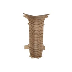 Кут внутрішній для плінтуса ТІС ПЛГВК-0086 з коекструзією дуб темний - фото