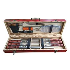 Набор шампуров Роуз в кейсе 12 предметов - фото