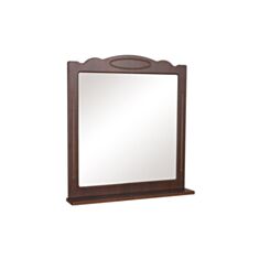 Зеркало Aqua Rodos Классик 80см итальянский орех 2 подсветки - фото