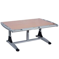 Комп'ютерний стіл КД-7L BG (бук/сірий) - фото