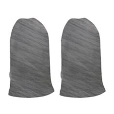 Комплект кутів зовнішніх для плінтуса ТІС 0088-ПЛГНК Дуб сірий 2 шт - фото