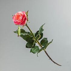 Штучна квітка Троянда 085F/pink 56 см - фото