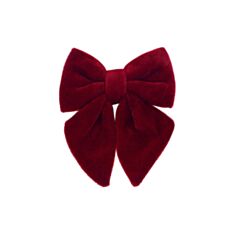 Декор новогодний Бант из бархата BonaDi 821-277 13 см бордовый - фото
