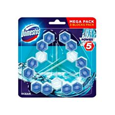 Блок для унітазу Domestos Ocean 55 г 3 шт - фото