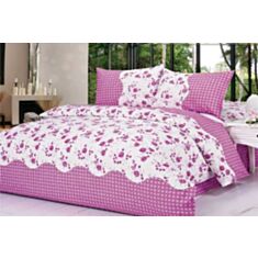 Комплект постільної білизни Le Vele Dophia MIKRO Point (pink) 160*220 - фото