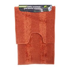 Набір килимків для ванної та туалету Dariana Матрац теракотовий - фото