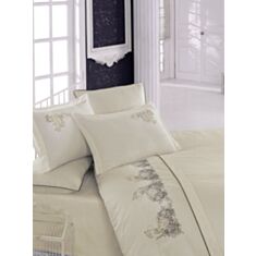 Комплект постельного белья Cotton Box Brode Saten Smart Ecru 2,0 - фото