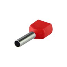 Наконечник трубчастий АСКО-УКРЕМ TЕ 1.0-10 A0060120005 червоний - фото