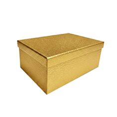 Коробка подарункова Дім Упаковки Золотий блиск 1110109606 29*22*12,5 см - фото