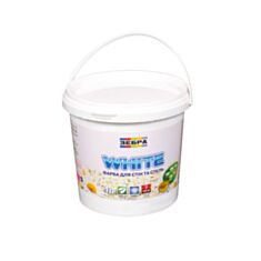 Интерьерная краска акриловая Zebra White для потолка белая 1 л - фото