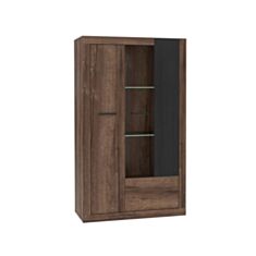 Витрина правая Trass TRAV621R 2D дуб болотный/дуб черный - фото