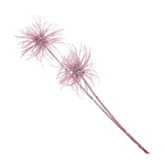 Декоративная новогодняя ветка в глиттере BonaDi 709-327 67 см - фото