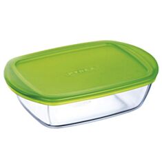 Форма для запекания стеклянная з крышкой квадратная Pyrex Cook & Store 211P000 1л - фото