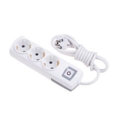 Удлинитель Makel MGP123 3 гнезда 3 м без заземления белый - фото
