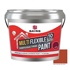 Фарба гумова універсальна Bayris Multi Flexible Paint Ral 8004 жовто-коричнева 5 кг - фото