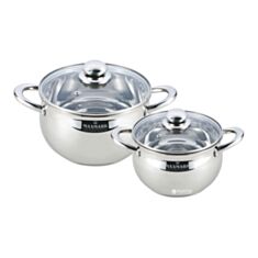 Набір каструль Maxmark MK-APP7504B 2 л/4 л 4 предмета - фото