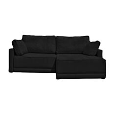 Диван з вузькими підлокітниками Беджамін чорний - фото